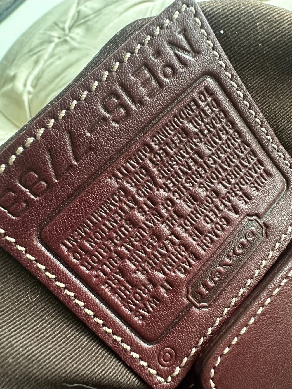 Coach Burgundy Leather Shoulder Bag